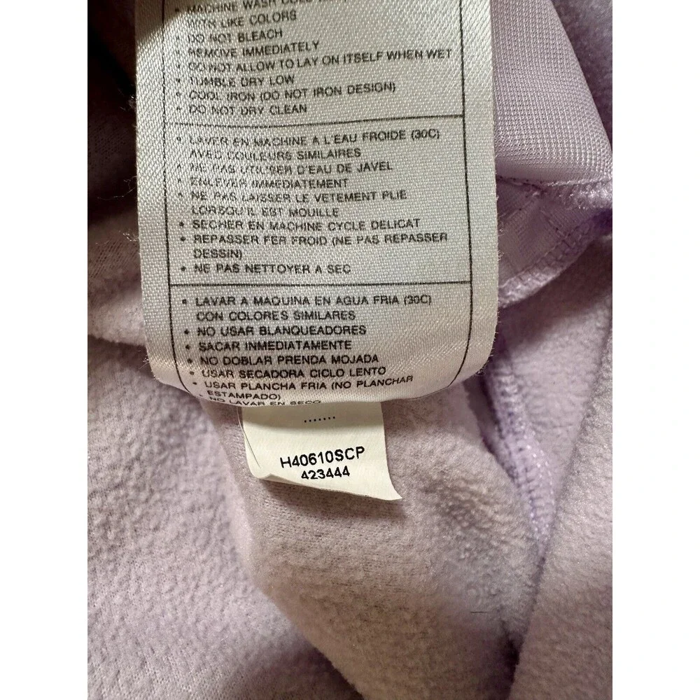 NIKE Girls ThermaFit Fleece Vest Size XL‎ Full Zip Light Purple Zip Pockets EUC